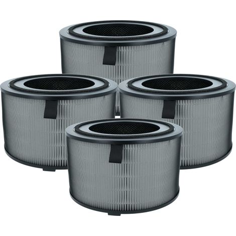 vhbw 4x Luftilter kompatibel mit Philips 3200 Series AC3221 Luftreiniger - Kombifilter Vorfilter + HEPA + Aktivkohle