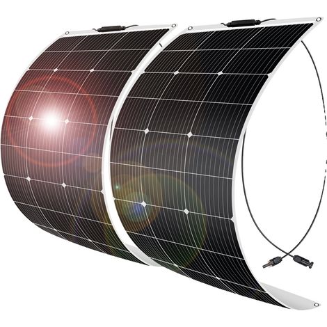 Panneau Solaire, Semi-Flexible, Construction Durable, 200W (1/2)