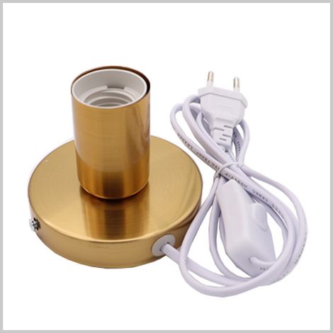 E27-Fassung, dekorative Schlafzimmerlampe (nur Sockel)