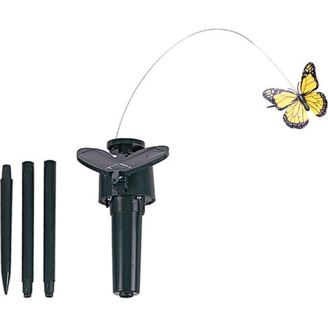 Papillons flottants dansants à énergie solaire, oiseau bourdonnant volant, décoration de jardin et de cour (1/4)