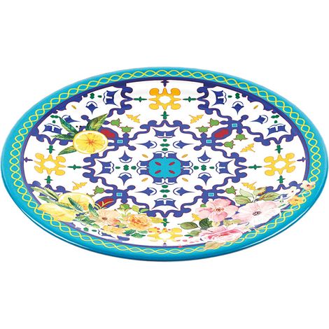 Plato postre Flower&Lemon 21,5x2