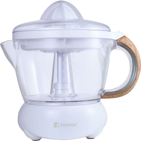 BERGNER Naturalmente - Segni di potenza da 40 W - Capacità da 1,2 -Litro - Avvio e arresto automatico - 2 coni per 2 tipi di frutta - succo di estrazione ottimale (1/3)