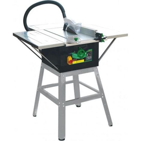 Scie sur table 1800W 254mm – Vitesse 4500tr/min – Lame 40 dents pour coupes nettes – Capacité de coupe 75mm à 90° – Bricolage Direct