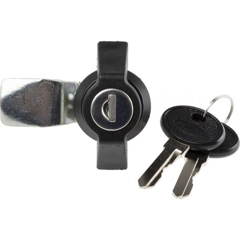 Serrure batteuse RS PRO, déverrouillage Clé noir ( Prix pour 1 ) (1/3)