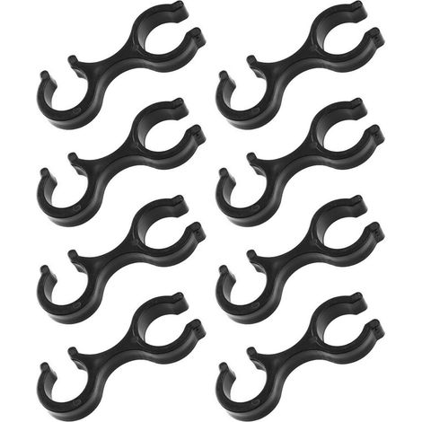 Lot de 8 clips pour bâtons de randonnée, accessoires pour bâtons de marche, support pour bâtons de marche, connecteur à double boucle pour randonnée en plein air, camping (1/5)