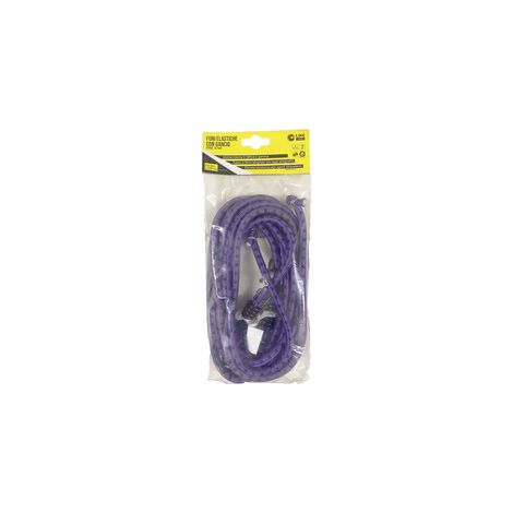 C SET 2 FUNI ELASTICHE D.8 C/2 GANCI FE 200 VIOLA- 1,0 pz