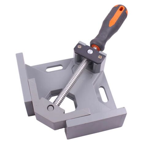 90-Grad-Winkelspanner für Holzbearbeitung, mit verstellbarer Schwenkbacke aus Aluminiumlegierung, zum Schweißen, Heimwerken mit Holz. (1/4)