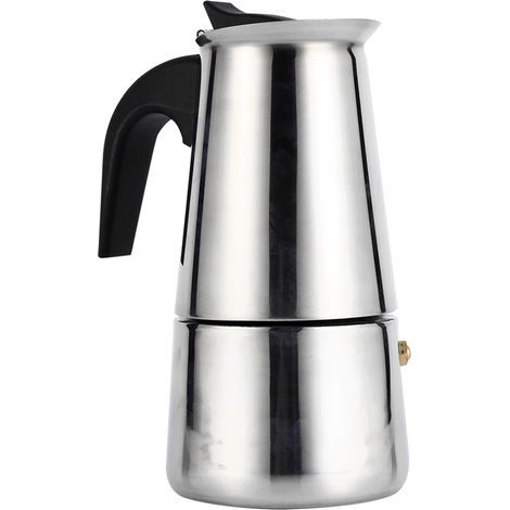 Percolateur en acier inoxydable Moka Pot Cafetière Cuisinière Utilisation au bureau à domicile (200 ml) (1/3)