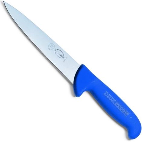 Coltello da macellaio dritto per forare, 13 cm, blu, impugnatura Ergo-Grip
