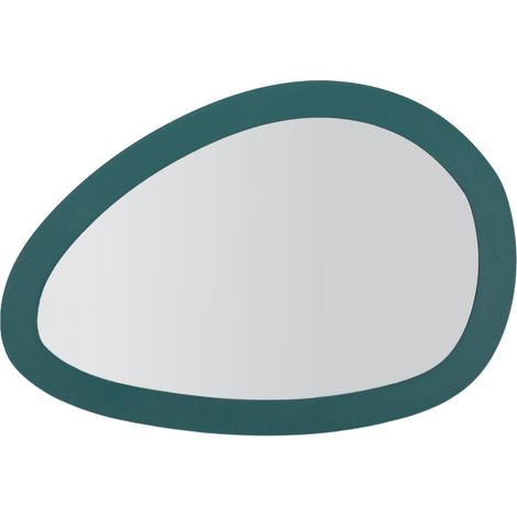 Specchio da parete in metallo verde, 71x1,5x48 cm – Saturno (1/5)