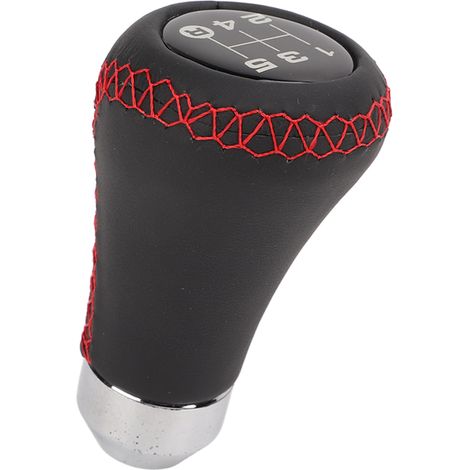 Manette de vitesse universelle avec 3 adaptateurs, 5 vitesses, ABS et similicuir, tête de levier pour voiture (1/5)