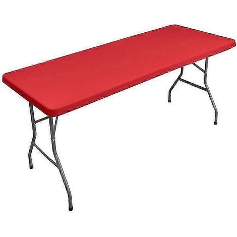 Bestseller: Waschbare, faltbare Picknicktischabdeckung für rechteckige Tische, Rot (1/5)