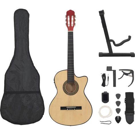 Teenpull – 12-tlg. Westerngitarre Set mit Equalizer und 6 Saiten (1/5)