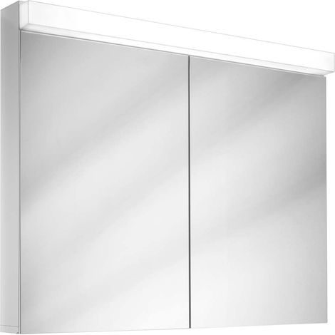 Schneider LOW Line Armoires de toilette LED, 2 portes 50/50cm,