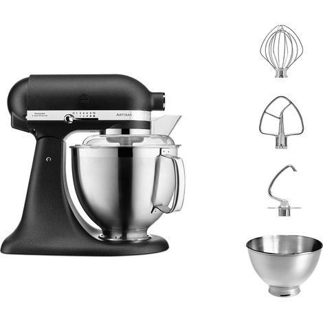 Kitchenaid – Robot pâtissier 4,8L 10 vitesses – Moteur puissant – Mouvement planétaire pour mélange homogène – Accessoires inclus : batteur, fouet, crochet pétrisseur (1/5)