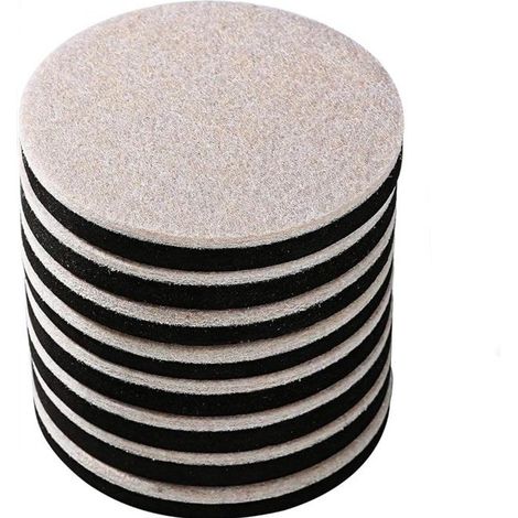 Lot de 8 patins amortissants pour pieds de meubles en EVA et feutre dimensions 6 x 1,65 cm pour chaises lits portes et meubles protection du sol (1/5)