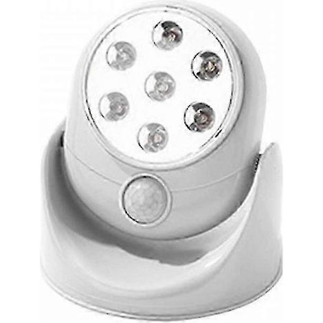 Veilleuse ultra-lumineuse à 7 LED, sans fil, rotation à 360°, capteur de mouvement, extinction automatique des infrarouges. (1/5)