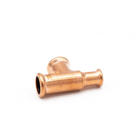 PrimaPress Copper Reducing Tee 22x15x22mm - WRAS Approved (1/2)