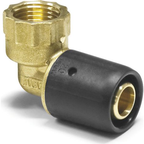 Steckfitting 90° Winkel - Bogen + Innengewinde