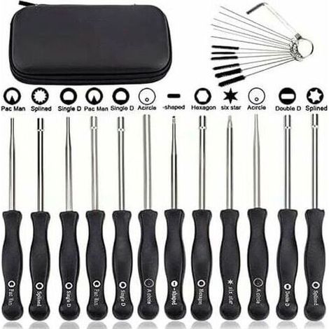 Lot de 12 outils de réglage de carburateur et tournevis pour moteur 2 temps, débroussailleuses et tronçonneuses Poulan, Husqvarna, STIHL, Echo (1/4)