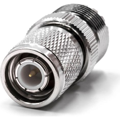 vhbw Adaptador TNC (m) a UHF PL-259 para diversos dispositivos de tecnología de alta frecuencia - adaptadores coaxiales de alta frecuencia
