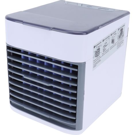 USB-betriebener Mini-Luftkühler, tragbarer Ventilator zur Kühlung und Luftbefeuchtung (1/5)