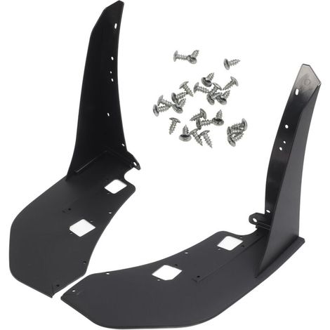 Coppia di spoiler angolari neri per paraurti anteriore, alette laterali anticollisione per Mustang GT500 dal 2014 al 2021.