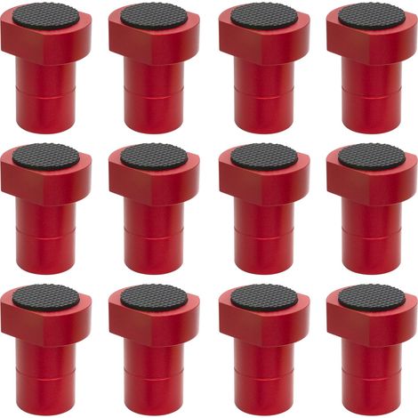 Lot de 12 crochets de banc en alliage d'aluminium - Pince pour chien - Table de travail du bois - Mâchoires de serrage - Établi - Positionnement - Bouchon de rabot - Accessoire (1/5)