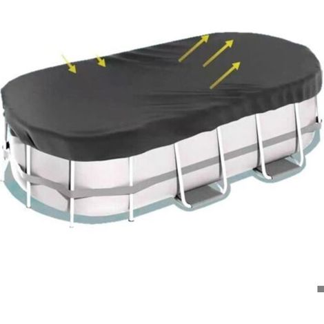 Couverture solaire ovale 488x305 cm – Robuste, étanche & anti-poussière pour piscine hors sol (1/4)