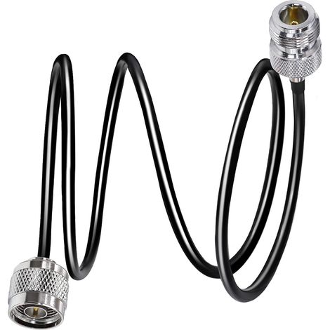 Câble de type N RG58 3.3ft (1M) N Câble d'extension de connecteur mâle à N femelle Câble N à faible perte Câble de cavalier noir mâle à femelle pour routeur Wifi Antenne 3G 4G LTE (1/5)
