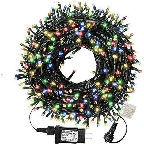AIDUCHO Guirlande Lumineuse Extérieure Alimentée Sur Secteur Brillante 30m 300leds 8 Modes Lumières Décoratives De Jardin Pour Arbre De Noël, Patio, Jardin, Maison, Mariage, Fête En Plein Air, Intérie (1/3)