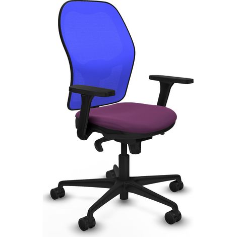 Jorquera sincro malla azul similpiel morado brazos 3D base nailon ruedas 65mm nailon (1/5)