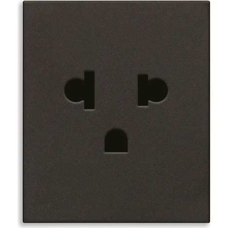 VIMAR - 30248.G Prise SICURY 2P+T 16A USA+EU noir