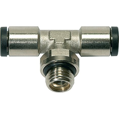 Riegler T-Steckverschraubung »click-clock«, drehbar, G 1/8 a.,Schlauch-Ø5 (1/3)