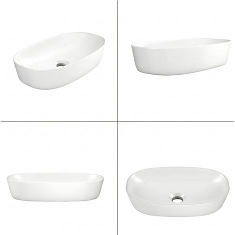 Lavabo da appoggio Helmken 39370000 (70x38) Bianco (1/5)