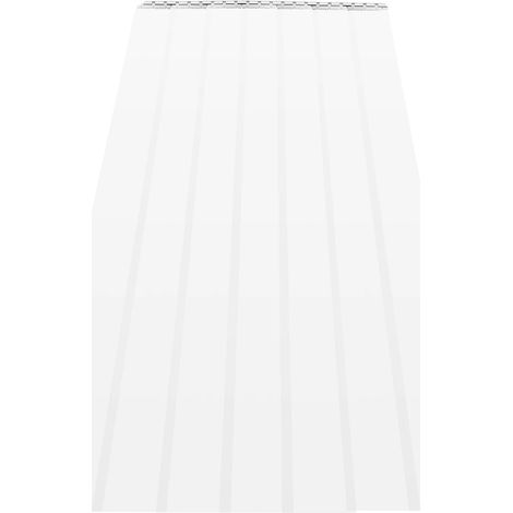 Bandes de rideau de porte, matériau PVC, monté par perçage, BLANC (1/2)
