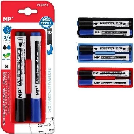 Rotuladores para pizarra blanca de 2,0/3,0 mm con esponja MIX