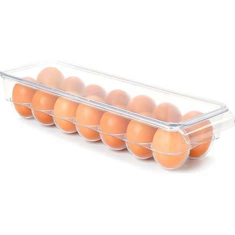 Organizador huevos para frigorifico de plastico  Transparente (1/2)