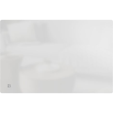 [JAMAIS UTILISÉ] Radiateur électrique fixe à inertie sèche céramique façade en verre 1500W Bestherm IRIS horizontal blanc
