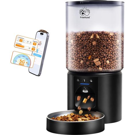 Distributeur de 5L Croquettes Chat Automatique avec WiFi 5G