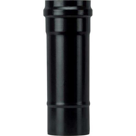 1PZ TUBO PER STUFA A PELLET LIGHT SENZA GUARNIZIONE Col. Nero opaco Ø cm. 8x 2