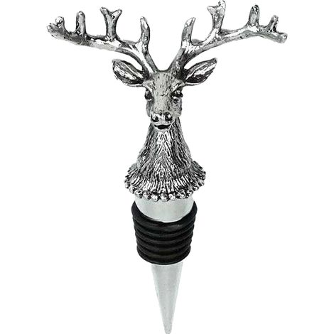 Bouchon À Bouteille - Forme Chien - Alliage De Zinc Et Silicone Alimentaire - Pour Vin Rouge Et Champagne - Unité (1/5)