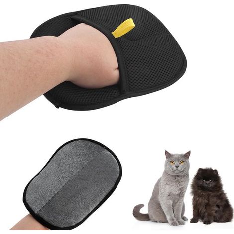 Dailygoods - Guanti per la toelettatura a doppia faccia - Peli di animali domestici (1/5)