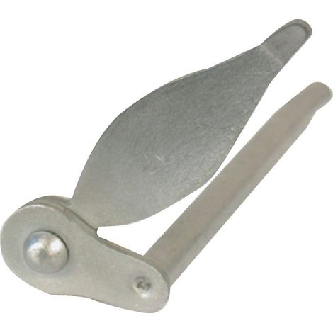 Anschraubbarer Blattanschlag aus gebürstetem Edelstahl, H. 70 x B. 22 x T. 110 mm AFBAT (1/3)