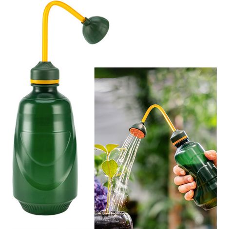 Petit arrosoir pour semis, petit arrosoir pour petites plantes, boutures, fleurs, semis, pulvérisateur doux, arrosage doux des semis, 0,45 L (1/5)
