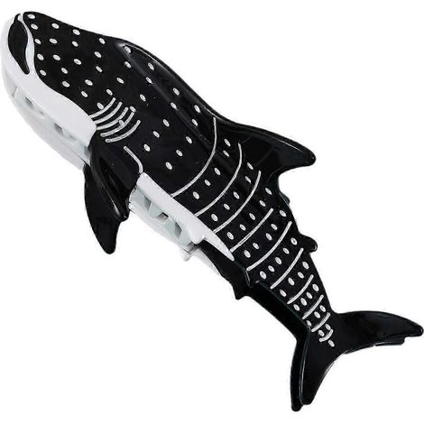 Pince à cheveux en forme de requin-baleine pour femme, en acide acétique, antidérapante, grande pince à cheveux pour l'arrière de la tête.-G (1/5)