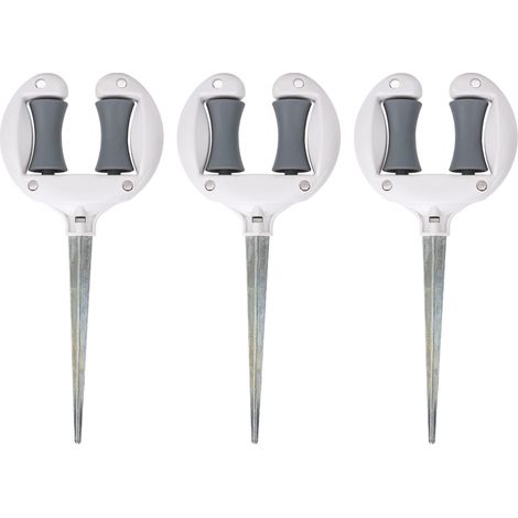 Garden Hose Guide, Nail Top Roller, Soft Water Hose Positioner, Pointed Head, Lawn Hose Guide, Spike Holder (1/4)