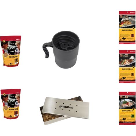 Grandhall Edelstahl-Räucherbox Smoker Set Smokerbox Smoker für Tolles Aroma (1/5)