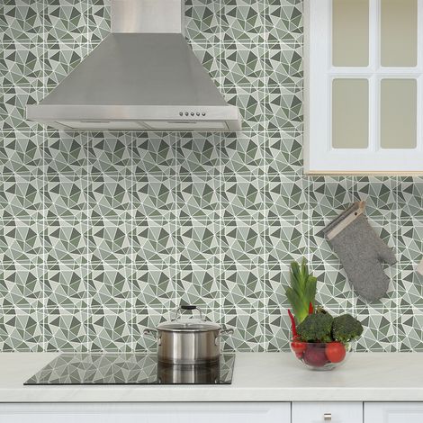 Sticker Mural Carrelage adhésif Cuisine Salle de Bain - 60 STICKERS CARRELAGES TERRAZZO BRIANO - 60stickers10x10cm (1/5)