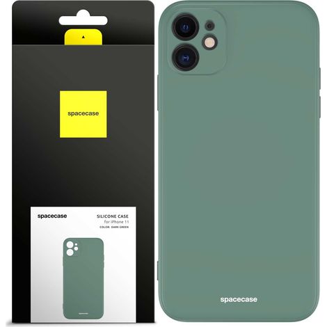 Spacecase Silikonhülle für iPhone 11, dunkelgrün (1/5)